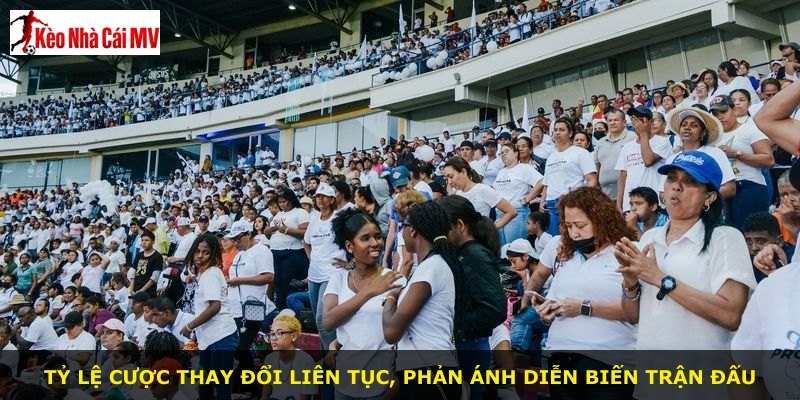 Tỷ lệ cược thay đổi liên tục, phản ánh diễn biến trận đấu